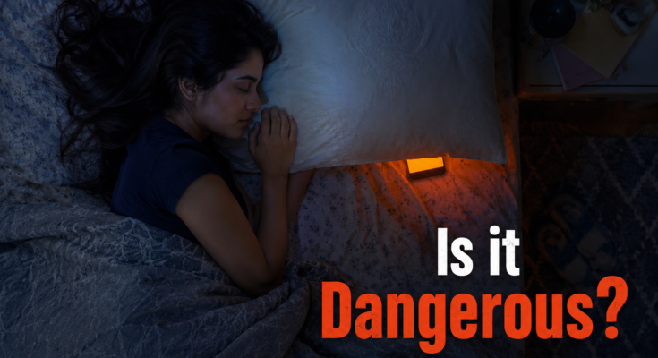 Is sleeping with phone under your pillow dangerous